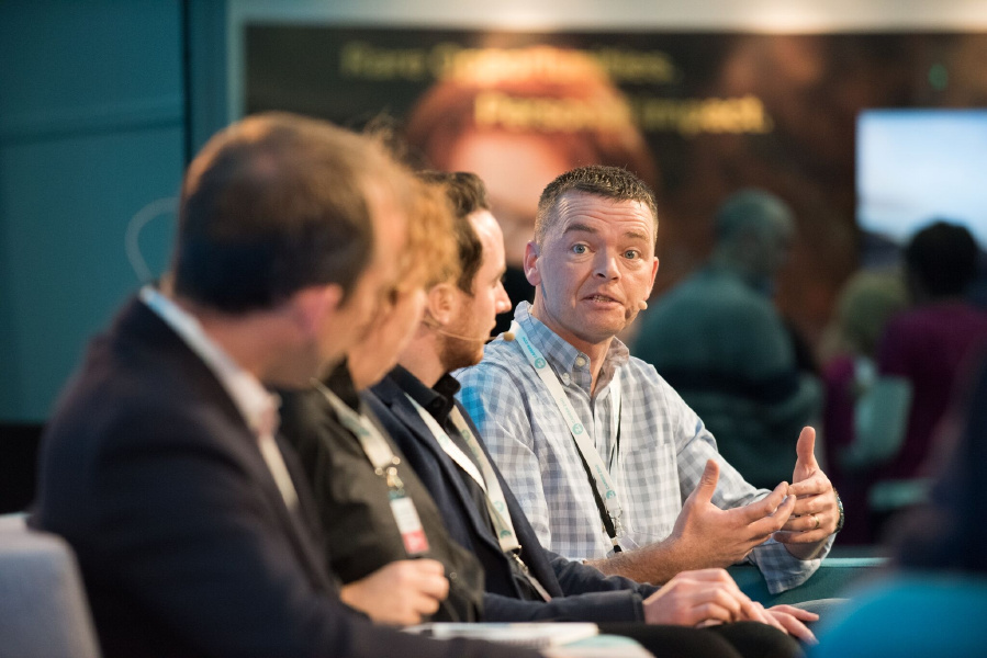 Barry James on a panel at Career Zoo